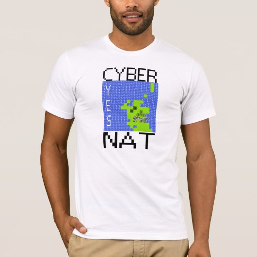 CYBERNAT lichte T-shirt (Voorkant)