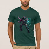 Cybernetic Gladiator – Neon Blade Warrior T-shirt (Voorkant)