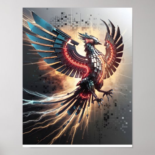 Cybernetic Phoenix – Mechanische Wedergeboorte in  Poster (Voorkant)