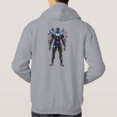 Cybernetic Warrior Hoodie futuristische robot (Achterkant)