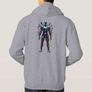 Cybernetic Warrior Hoodie futuristische robot