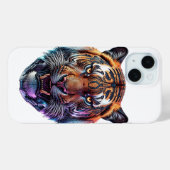 Cybernetisch Bio-Mechanaal Tijgerportret Case-Mate iPhone Case (Achterkant (horizontaal))