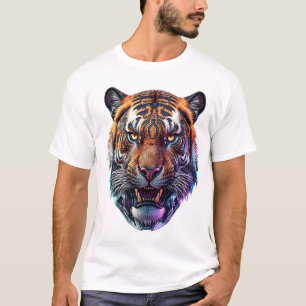 Cybernetisch Bio-Mechanaal Tijgerportret T-shirt