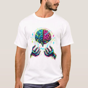 Cybernetisch circuitbrein elektrotechniek t-shirt