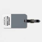 Cybernetisch kanon van Chibi Cyborg Bagagelabel (Achterkant horizontaal)