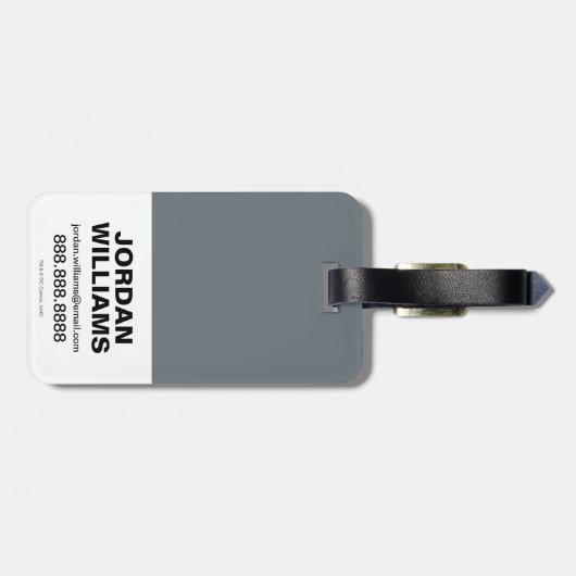 Cybernetisch kanon van Chibi Cyborg Bagagelabel (Achterkant horizontaal)