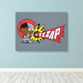 Cybernetisch kanon van Chibi Cyborg Canvas Afdruk (Insitu (Houten vloer))