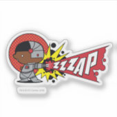 Cybernetisch kanon van Chibi Cyborg Sticker (Voorkant)