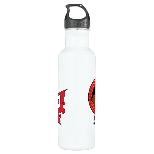 Cybernetisch kanon van Chibi Cyborg Waterfles (Achterkant)