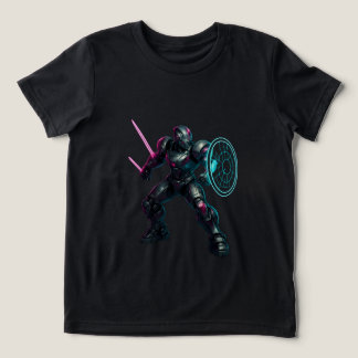 Cybernetische Gladiator – Neon Blade Krijger Tri-Blend Shirt