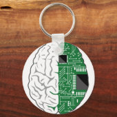 Cybernetische hersenen sleutelhanger (Voorkant)