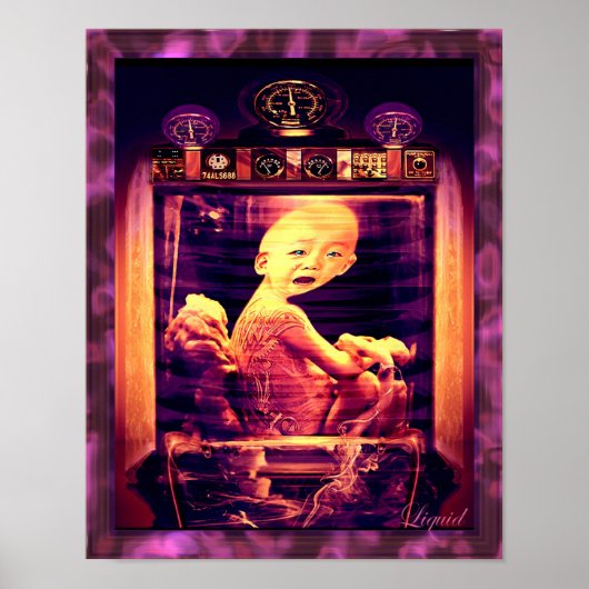 Cybernetische incubator afdrukken poster (Voorkant)