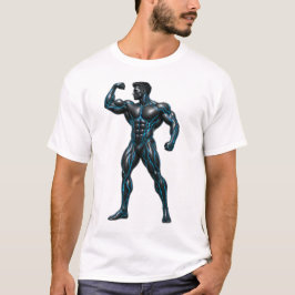 Cybernetische Lichaamstrainer - Futuristische Neon T-shirt