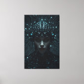 cybernetische neurale entiteit canvas afdruk (Voorkant)