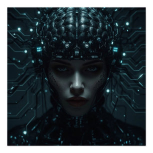 cybernetische neurale entiteit perfect poster