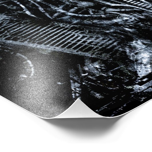 Cybernetische sereniteit foto afdruk (Hoek)