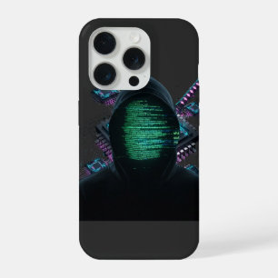 Cybernetische Tech Fusie - Neon Katana & CPU Circu iPhone 15 Pro Case