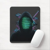 Cybernetische Tech Fusie - Neon Katana & CPU Circu Muismat (Met muis)