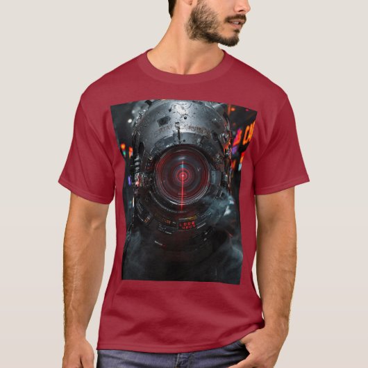 Cybernetische visie t-shirt (Voorkant)