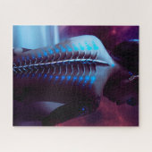 Cybernetische wervelkolom Cyberpunk Woman Legpuzzel (Horizontaal)