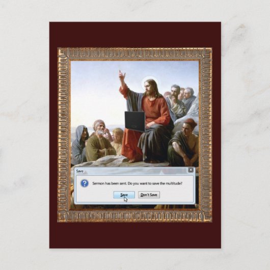 Cyberpreek grappig briefkaart (Voorkant)