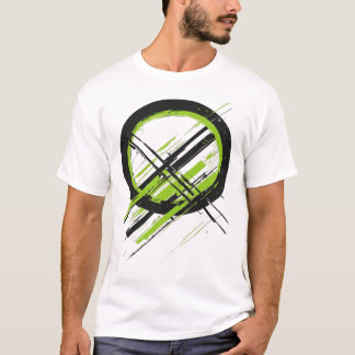 Cyberpunk Abstract Geometrisch Cirkel Grafisch T-s T-shirt