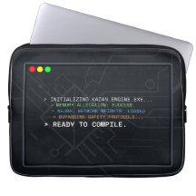 Cyberpunk AI Terminal Opstartsequentie Laptophoes