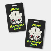 cyberpunk anime edgerunners adam smasher sloeg doo badge (Voor- en achterkant)