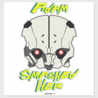 cyberpunk anime edgerunners adam smasher sloeg doo sticker