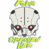 cyberpunk anime edgerunners adam smasher sloeg doo sticker (Voorkant)