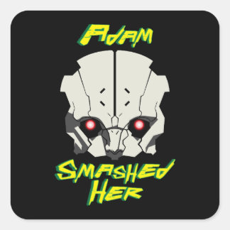 cyberpunk anime edgerunners adam smasher vierkante sticker