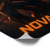 Cyberpunk Anime Girl beroemd gemaakt door Neon Cit Poster (Hoek)