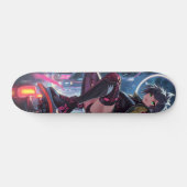 Cyberpunk Anime Girl Skateboard Deck Japan (Horizontaal)