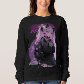 Cyberpunk Anime Girl Sweatshirt (Voorkant)
