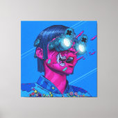 cyberpunk, anime, manga, zuur, cyber, kunst, canvas afdruk (Voorkant)