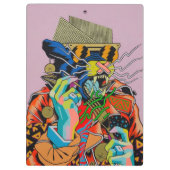 cyberpunk, anime, manga, zuur, cyber, kunst, klembord (Achterkant)