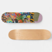 cyberpunk, anime, manga, zuur, cyber, kunst, persoonlijk skateboard (Horizontaal)