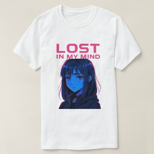 Cyberpunk Anime Meisje T-Shirt  (Design voorkant)