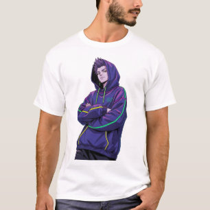 Cyberpunk Anime Streetwear Hoodie Karakter T-shirt