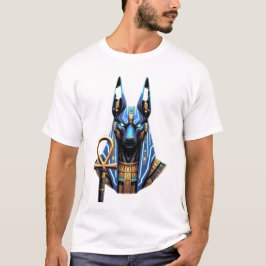 Cyberpunk Anubis - Neon Egyptische God van de Dood T-shirt