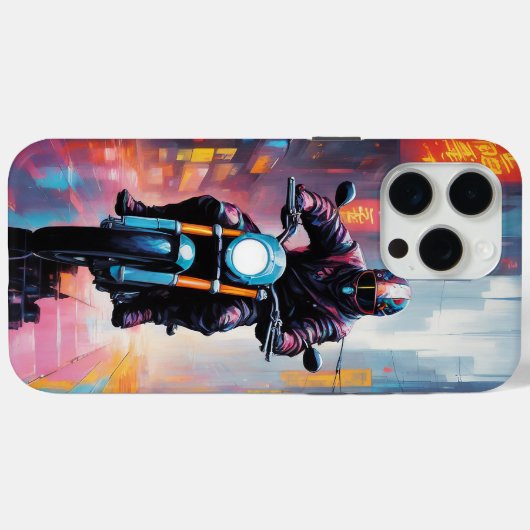 Cyberpunk - Apple iPhone 15 Pro Max Hoesje (Achterkant (horizontaal))