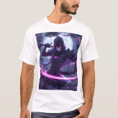 Cyberpunk Assassin Moon T-Shirt (Voorkant)