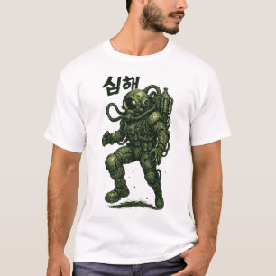 Cyberpunk Astronaut Warrior - futuristische ruimte T-shirt