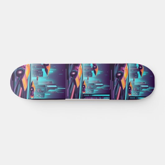cyberpunk-auto persoonlijk skateboard (Horizontaal)