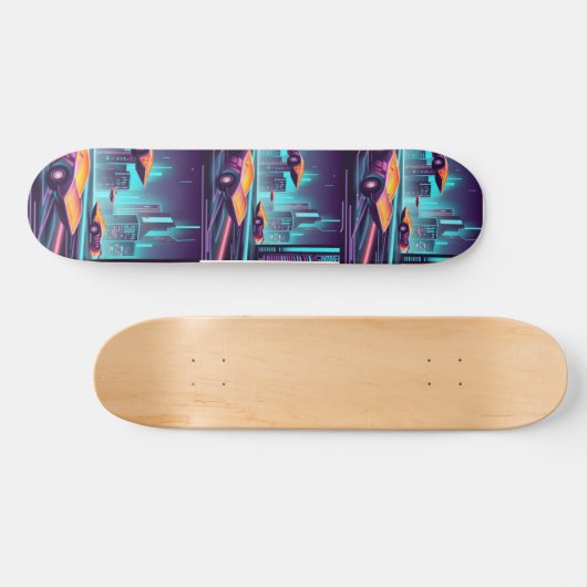 cyberpunk-auto persoonlijk skateboard (Horizontaal)