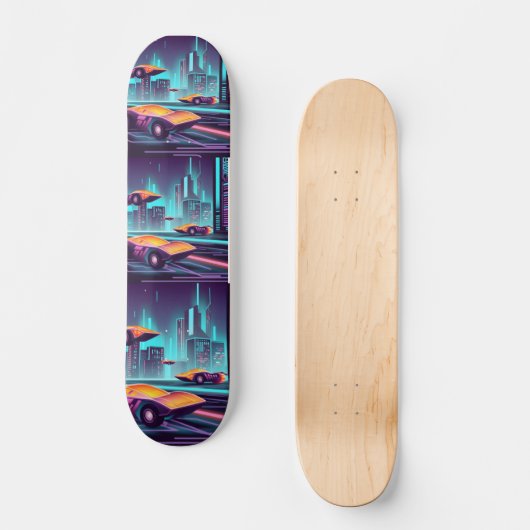 cyberpunk-auto persoonlijk skateboard (Voorkant)