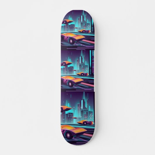 cyberpunk-auto persoonlijk skateboard (Voorkant)