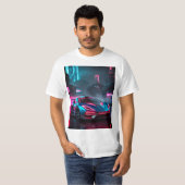 Cyberpunk-auto T-shirt (Voorkant volledig)