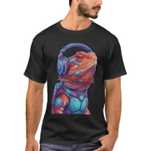 Cyberpunk Baardagaam Gamer Neon Hagedis