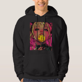 Cyberpunk Bitcoin Waifu Crypto Anime Hoodie